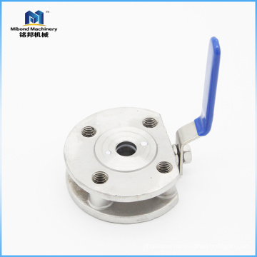 Industrial stainless steel wafer type flanged ultra thin Italian ball valve